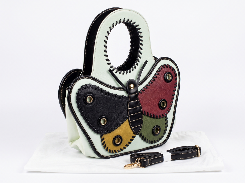 Women's Premium Butterfly Designer Handbag with Detachable Sling Strap