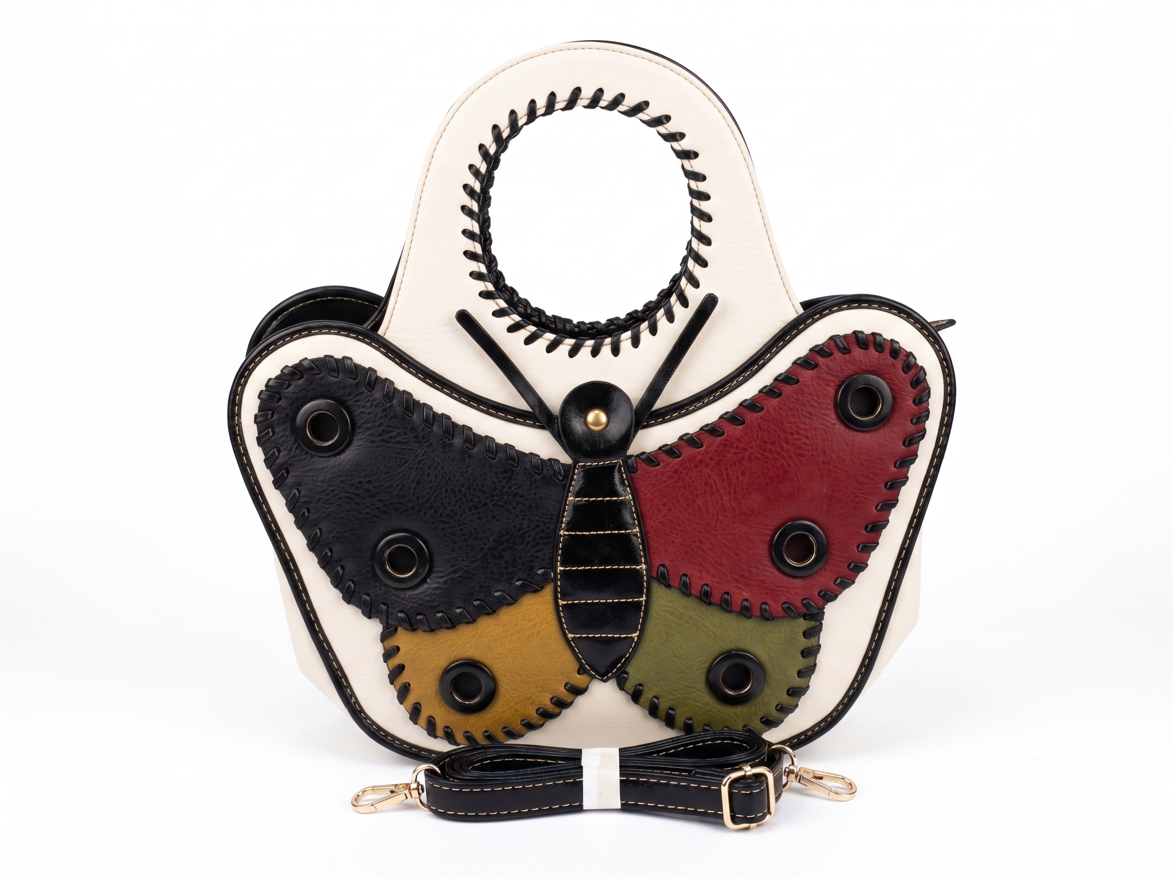 Women's Premium Butterfly Designer Handbag with Detachable Sling Strap